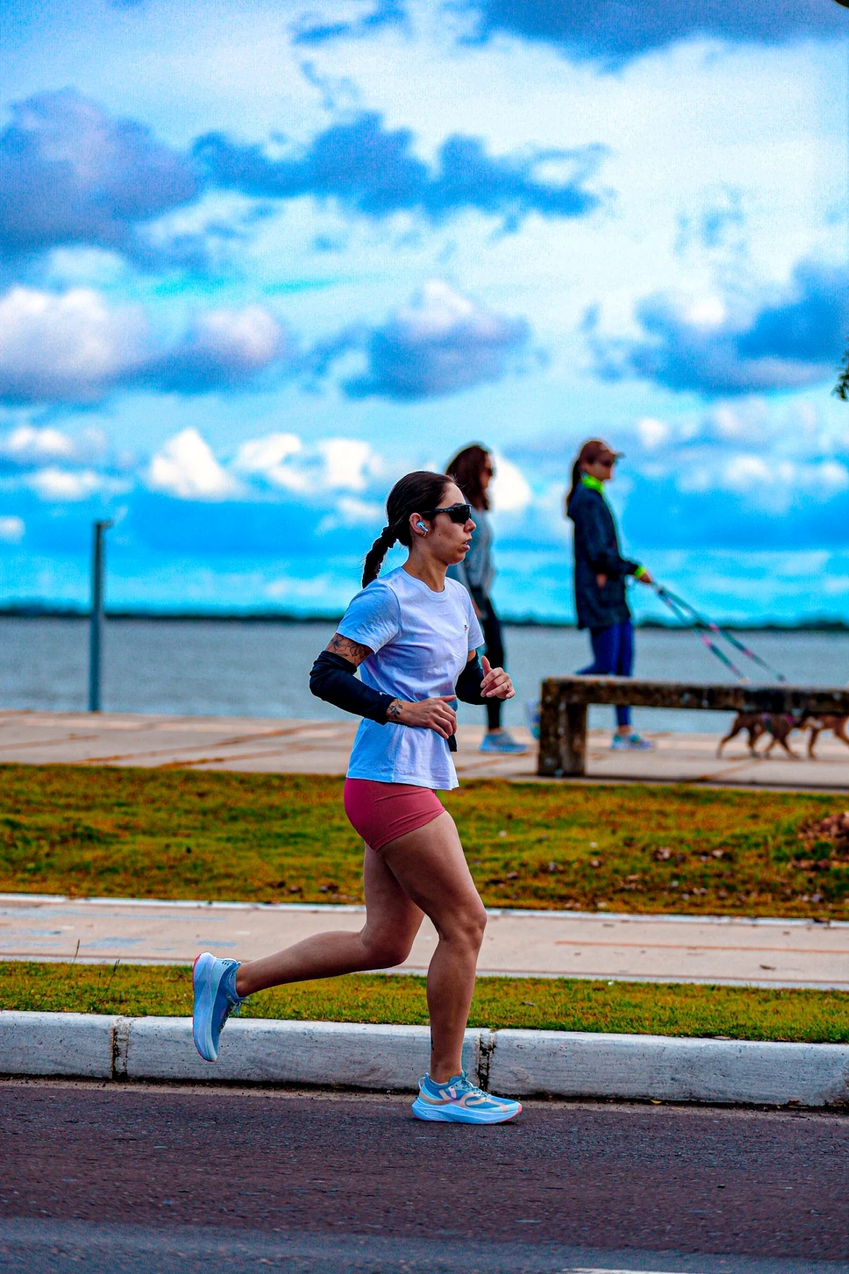 Stefany Keppler praticando corrida